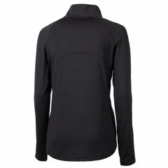 Detroit Lions Cutter & Buck Women's Adapt Eco Knit Stretch Recycled Half-Zip Pullover Top Black | NFL