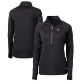 Indianapolis Colts Cutter & Buck Women's Adapt Eco Knit Stretch Recycled Half-Zip Pullover Top Black | NFL