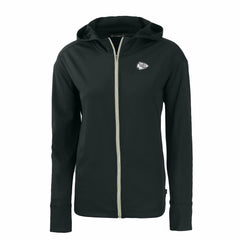 Kansas City Chiefs Cutter & Buck Women's Daybreak Eco Recycled Full-Zip Hoodie Black | NFL