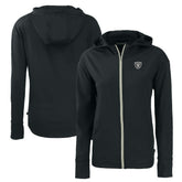 Las Vegas Raiders Cutter & Buck Women's Daybreak Eco Recycled Full-Zip Hoodie Black | NFL