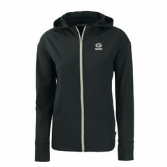Green Bay Packers Cutter & Buck Women's Daybreak Eco Recycled Full-Zip Hoodie Black | NFL