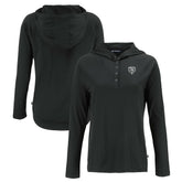 Chicago Bears Cutter & Buck Women's Coastline Epic Comfort Eco Recycled Long Sleeve Hoodie T-Shirt Black | NFL