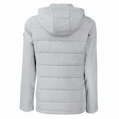 Green Bay Packers Cutter & Buck Women's Evoke Hybrid Eco Softshell Recycled Full-Zip Hoodie Jacket Gray | NFL