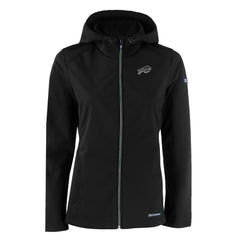 Buffalo Bills Cutter & Buck Women's Evoke Eco Softshell Recycled Full-Zip Hoodie Jacket Black | NFL