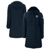 Chicago Bears Cutter & Buck Women's Mission Ridge Repreve Eco Insulated Full-Zip Hoodie Long Puffer Jacket Navy | NFL