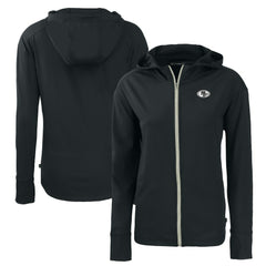 San Francisco 49ers Cutter & Buck Women's Daybreak Eco Recycled Full-Zip Hoodie Black | NFL