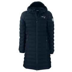 New England Patriots Cutter & Buck Women's Mission Ridge Repreve Eco Insulated Full-Zip Hoodie Long Puffer Jacket Navy | NFL