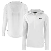 Seattle Seahawks Cutter & Buck Women's Daybreak Eco Recycled Half-Zip Hoodie White | NFL