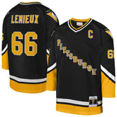 Mario Lemieux Pittsburgh Penguins Mitchell & Ness Youth 1992/93 Captain Patch Power Play Player Jersey - Black - NHL