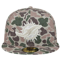 Miami Dolphins New Era Geo Camo 59FIFTY Fitted Hat | NFL