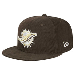 Miami Dolphins New Era Choco Cord 59FIFTY Fitted Hat Brown | NFL