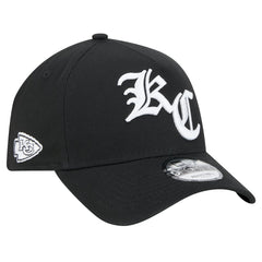Kansas City Chiefs New Era Mystic 9FORTY A-Frame Adjustable Hat Black | NFL