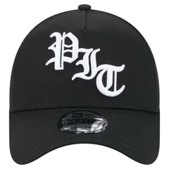 Pittsburgh Steelers New Era Mystic 9FORTY A-Frame Adjustable Hat Black | NFL
