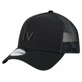 Las Vegas Raiders New Era Domain 9FORTY A-Frame Trucker Adjustable Hat Black | NFL