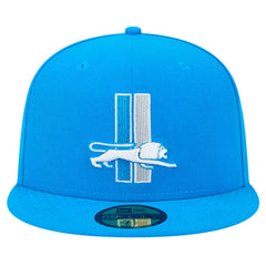Detroit Lions New Era Omaha Throwback 59FIFTY Fitted Hat Blue | NFL