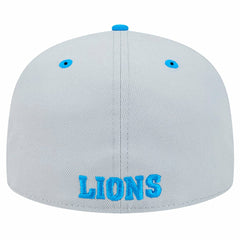 Detroit Lions New Era Flipside Two-Tone 59FIFTY Fitted Hat Gray/Blue | NFL