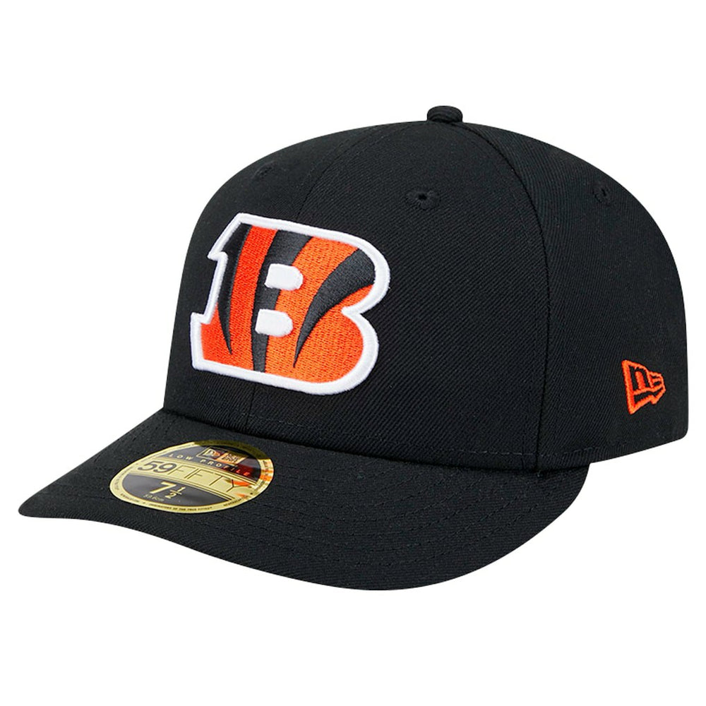 Cincinnati Bengals New Era Omaha Low Profile 59FIFTY Fitted Hat Black | NFL