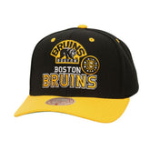 Boston Bruins Mitchell & Ness All In 2.0 Pro Crown Adjustable Hat - Black - NHL