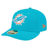 Miami Dolphins New Era Omaha Low Profile 59FIFTY Fitted Hat Aqua | NFL