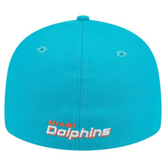 Miami Dolphins New Era Omaha Low Profile 59FIFTY Fitted Hat Aqua | NFL