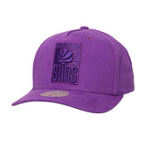 Phoenix Suns Washed Out Tonal Logo Snapback Hat Purple - NBA