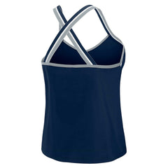 Dallas Cowboys WEAR by Erin Andrews Women's Cross Strap Tri-Blend Tank Top Navy | NFL
