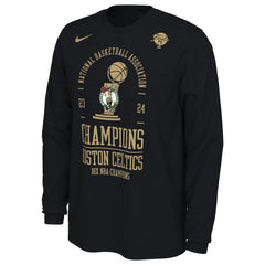 Boston Celtics 18-Time NBA Finals Champions Locker Room Long Sleeve T-Shirt Black - NBA