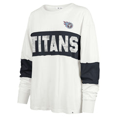 Tennessee Titans '47 Women's Clubhouse Pride Taylor Long Sleeve T-Shirt Cream | 47 brand