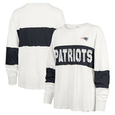 New England Patriots '47 Women's Clubhouse Pride Taylor Long Sleeve T-Shirt Cream | 47 brand