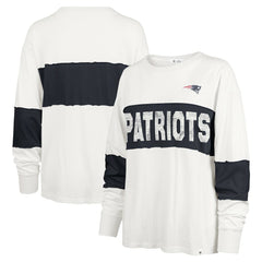 New England Patriots '47 Women's Clubhouse Pride Taylor Long Sleeve T-Shirt Cream | 47 brand