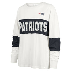 New England Patriots '47 Women's Clubhouse Pride Taylor Long Sleeve T-Shirt Cream | 47 brand