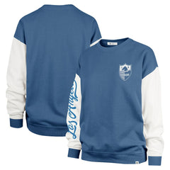 Los Angeles Chargers '47 Women's Double Header Rise Andie Pullover Sweatshirt Powder Blue | 47 brand