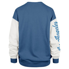 Los Angeles Chargers '47 Women's Double Header Rise Andie Pullover Sweatshirt Powder Blue | 47 brand