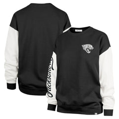 Jacksonville Jaguars '47 Women's Double Header Rise Andie Pullover Sweatshirt Black | 47 brand