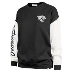 Jacksonville Jaguars '47 Women's Double Header Rise Andie Pullover Sweatshirt Black | 47 brand