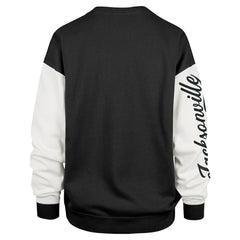 Jacksonville Jaguars '47 Women's Double Header Rise Andie Pullover Sweatshirt Black | 47 brand