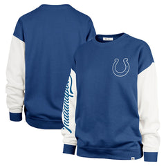 Indianapolis Colts '47 Women's Double Header Rise Andie Pullover Sweatshirt Royal | 47 brand