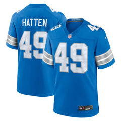 Hogan Hatten Detroit Lions Game Jersey Blue | Nike for Sale