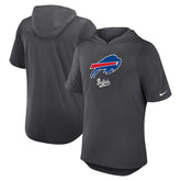 Buffalo Bills Tri-Blend Performance Hoodie T-Shirt Anthracite | Nike for Sale