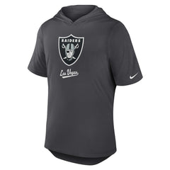 Las Vegas Raiders Tri-Blend Performance Hoodie T-Shirt Anthracite | Nike for Sale