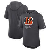 Cincinnati Bengals Tri-Blend Performance Hoodie T-Shirt Anthracite | Nike for Sale