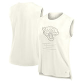 Jacksonville Jaguars Women's Studio Embrace Tank Top Cream | Fanatics