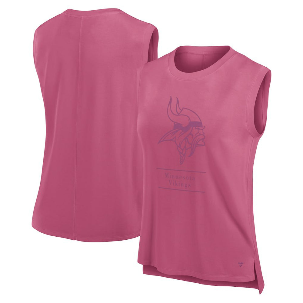 Minnesota Vikings Women's Studio Embrace Tank Top Pink | Fanatics