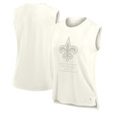 New Orleans Saints Women's Studio Embrace Tank Top Cream | Fanatics