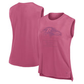 Baltimore Ravens Women's Studio Embrace Tank Top Pink | Fanatics