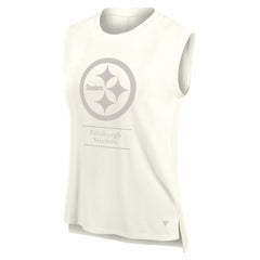 Pittsburgh Steelers Women's Studio Embrace Tank Top Cream | Fanatics