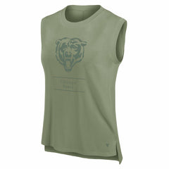 Chicago Bears Women's Studio Embrace Tank Top Olive | Fanatics