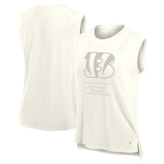 Cincinnati Bengals Women's Studio Embrace Tank Top Cream | Fanatics
