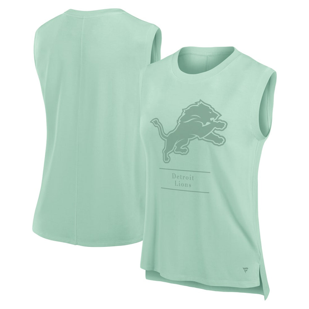 Detroit Lions Women's Studio Embrace Tank Top Mint | Fanatics