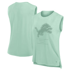 Detroit Lions Women's Studio Embrace Tank Top Mint | Fanatics